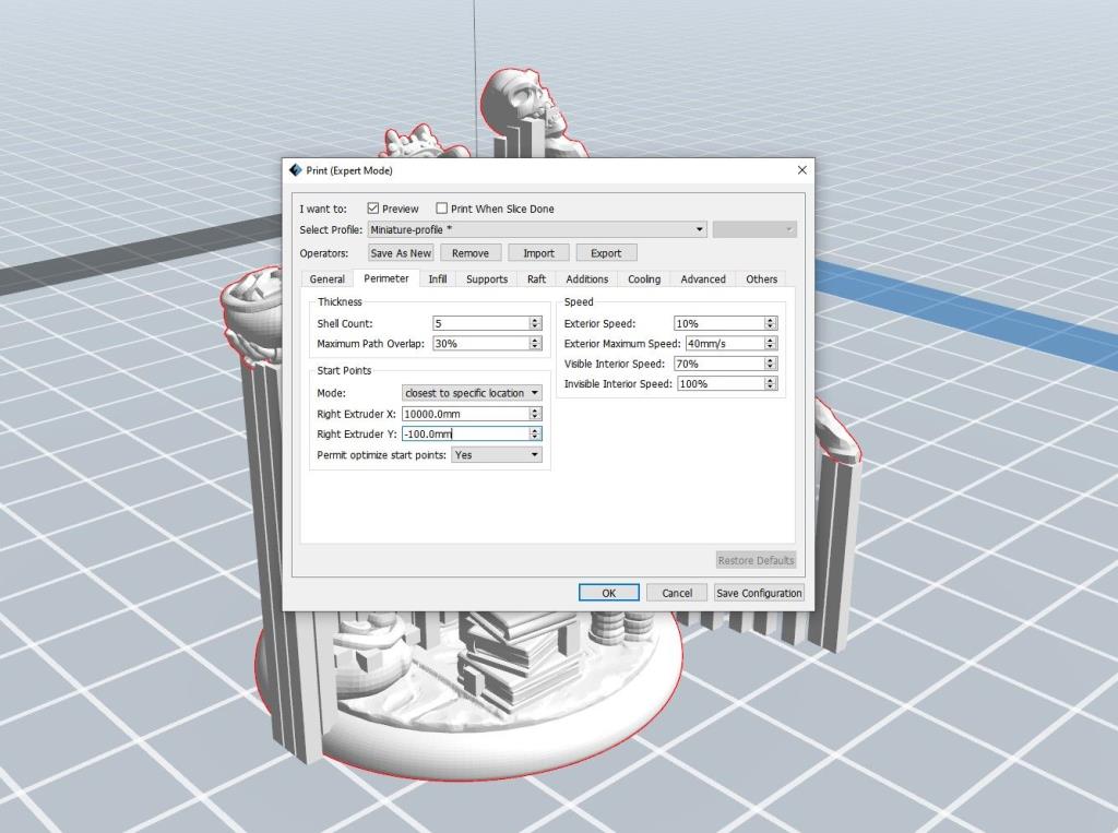 Navrhovanie a 3D tlač vašich vlastných stolových miniatúr pomocou tlačiarne FDM