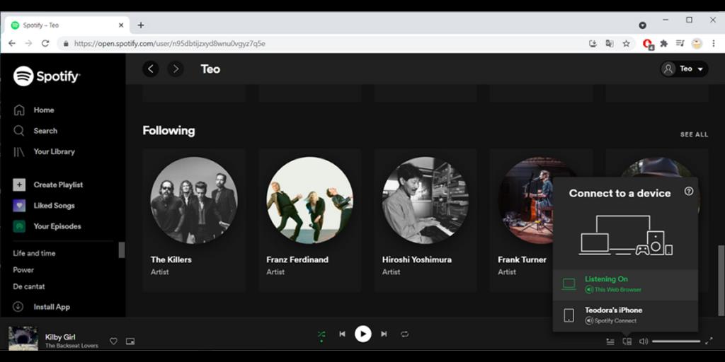 A Spotify Web Player javítása, ha leáll