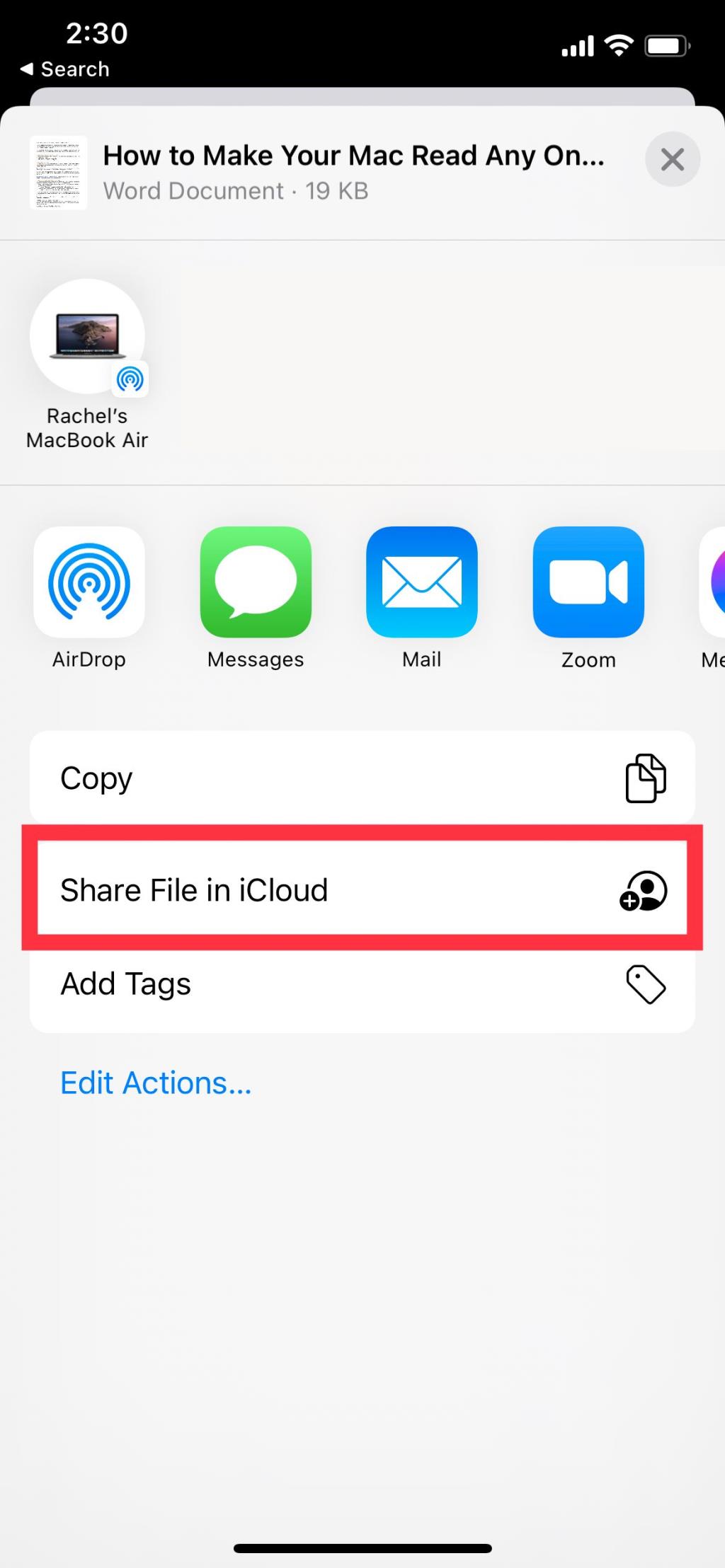 Ako zdieľať súbory a priečinky z iCloud