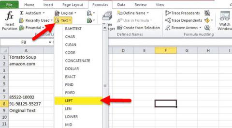 LEFT függvény, hogyan használhatjuk a függvényt a bal oldali karakterlánc kivágására az Excelben