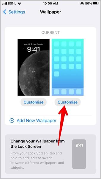 Ako nastaviť inú tapetu na uzamknutej a domovskej obrazovke v systéme iOS 16
