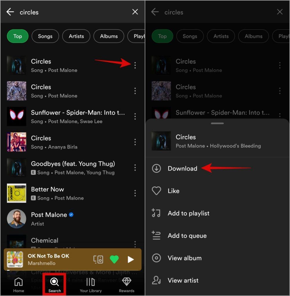 9 javítás, ha a Spotify Premium nem működik offline Androidon és iPhone-on