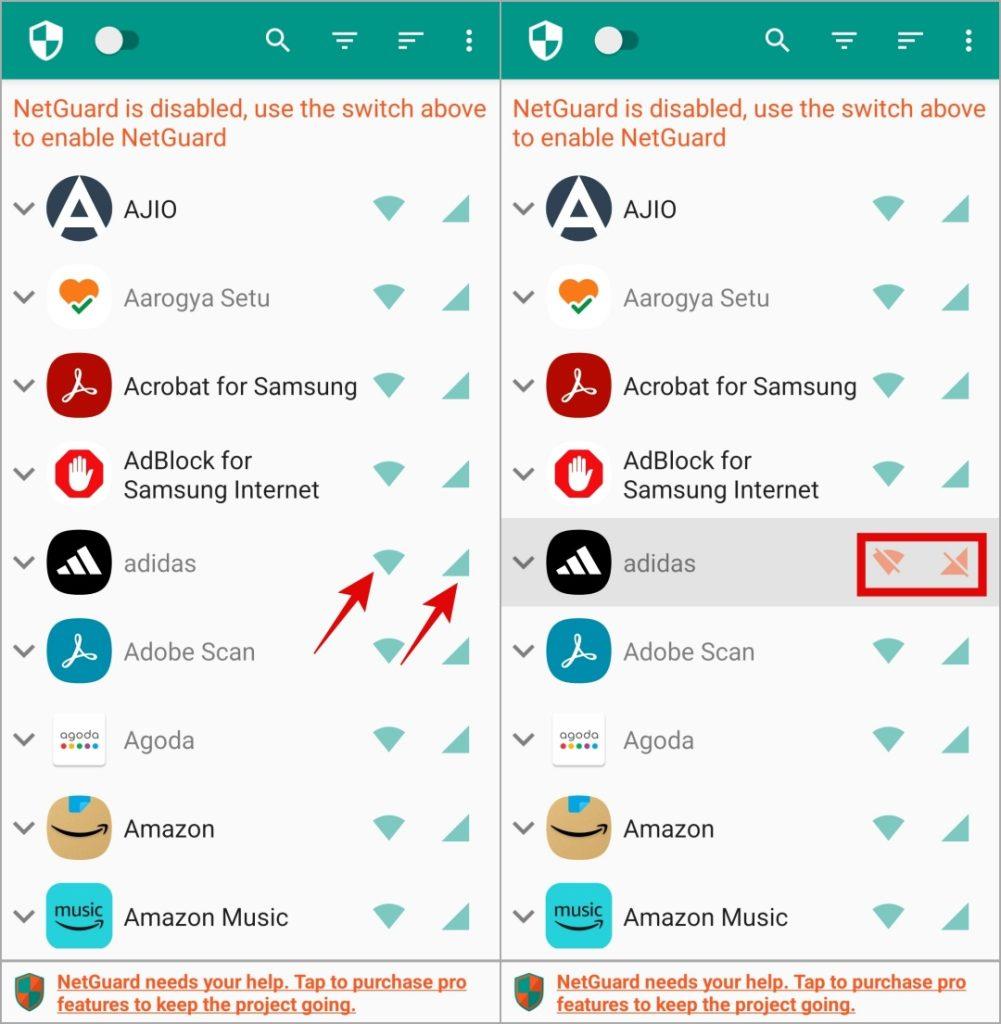 Ako vypnúť prístup k mobilným dátam alebo Wi-Fi pre určité aplikácie na telefóne Samsung Galaxy
